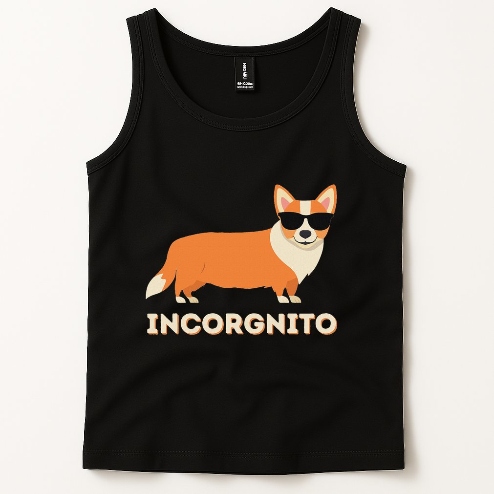 Incorgnito Funny Welsh Corgi Owner Dog Lover Tank Top