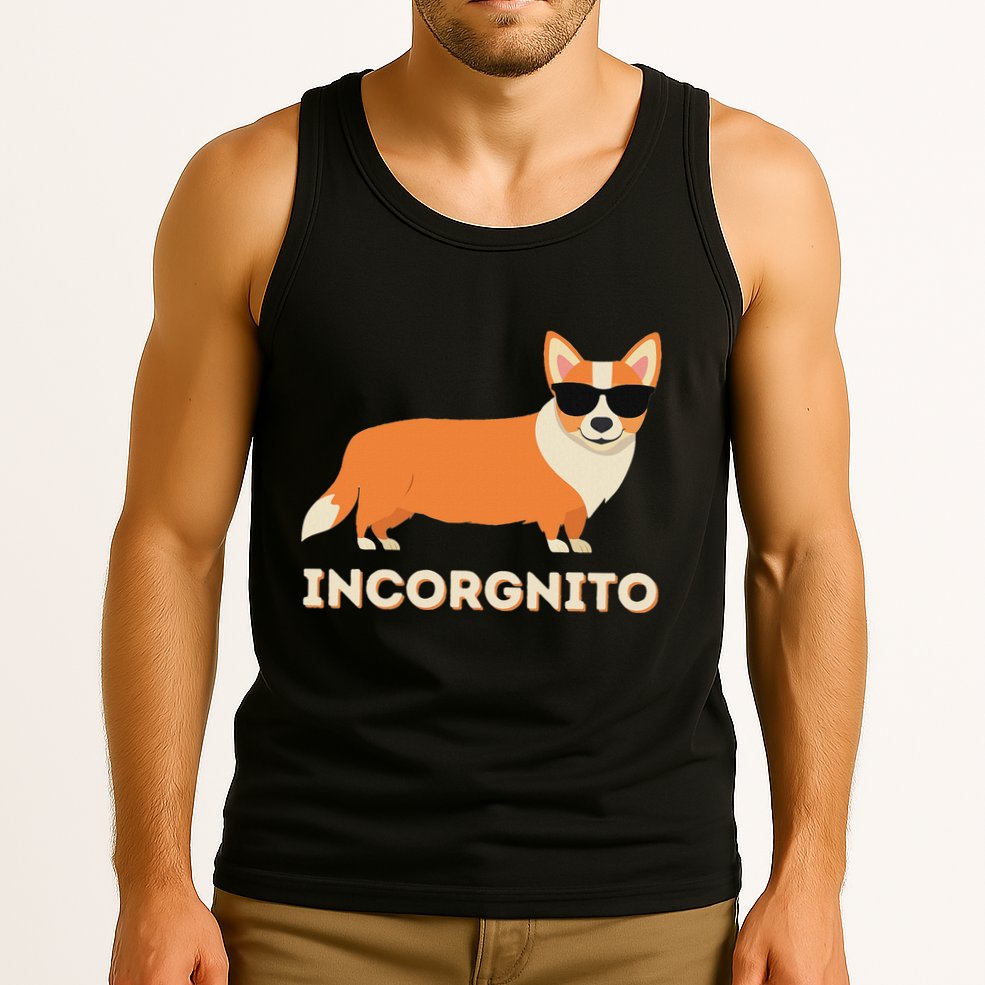 Incorgnito Funny Welsh Corgi Owner Dog Lover Tank Top