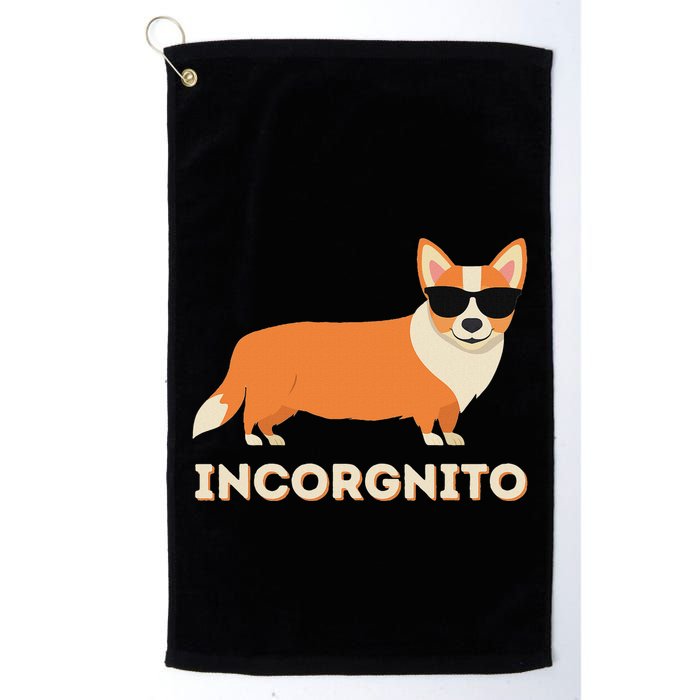 Incorgnito Funny Welsh Corgi Owner Dog Lover Golf Towel