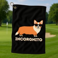 Incorgnito Funny Welsh Corgi Owner Dog Lover Golf Towel