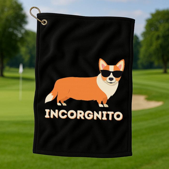 Incorgnito Funny Welsh Corgi Owner Dog Lover Golf Towel