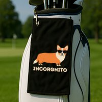 Incorgnito Funny Welsh Corgi Owner Dog Lover Golf Towel