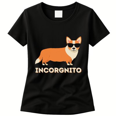 Incorgnito Funny Welsh Corgi Owner Dog Lover Womens T-Shirt