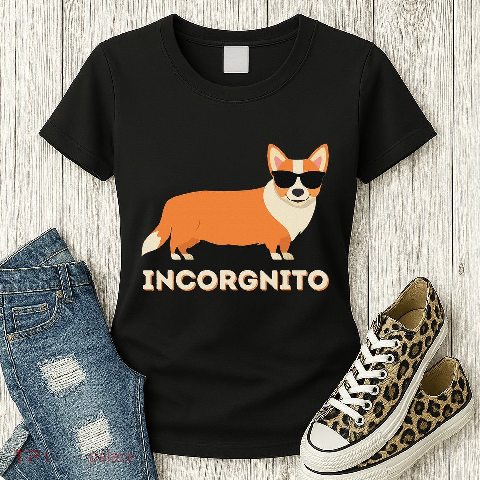 Incorgnito Funny Welsh Corgi Owner Dog Lover Womens T-Shirt