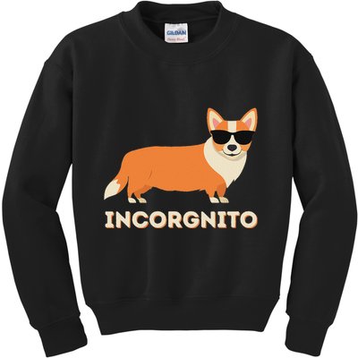 Incorgnito Funny Welsh Corgi Owner Dog Lover Kids Sweatshirt