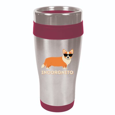 Incorgnito Funny Welsh Corgi Owner Dog Lover 16oz Travel Tumbler