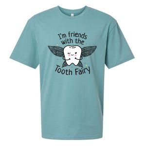 I'm Friends With The Tooth Fairy Funny Pediatric Dentist Sueded Cloud Jersey T-Shirt