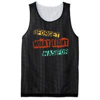 I Forget What Eight Was For Funny Sarcastic Mesh Reversible Basketball Jersey Tank