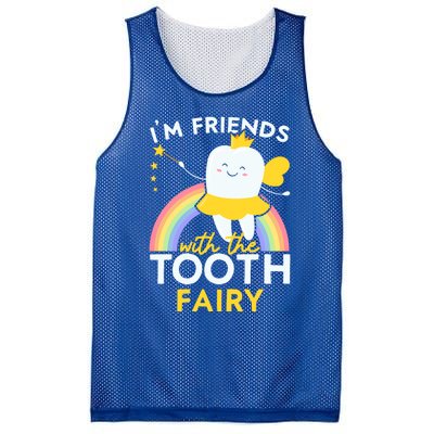 Im Friends With The Tooth Fairy Dentist Dental Hygienist Funny Gift Mesh Reversible Basketball Jersey Tank