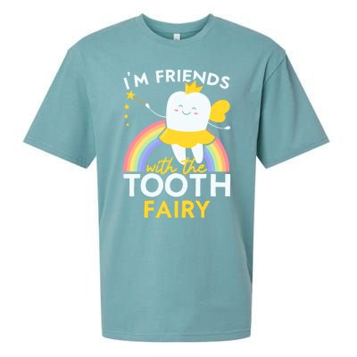 Im Friends With The Tooth Fairy Dentist Dental Hygienist Funny Gift Sueded Cloud Jersey T-Shirt