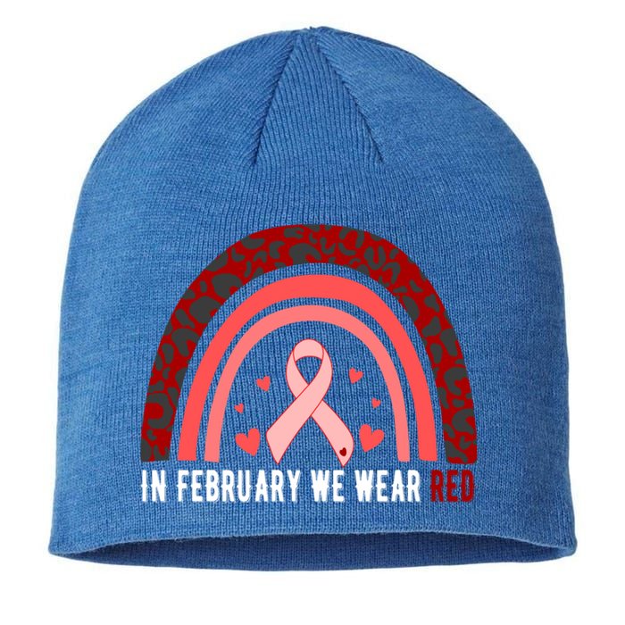 In February We Wear Red Heart Disease Awareness Month Meaningful Gift Sustainable Beanie