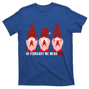 In February We Wear Red Heart Disease Awareness Month Gift T-Shirt