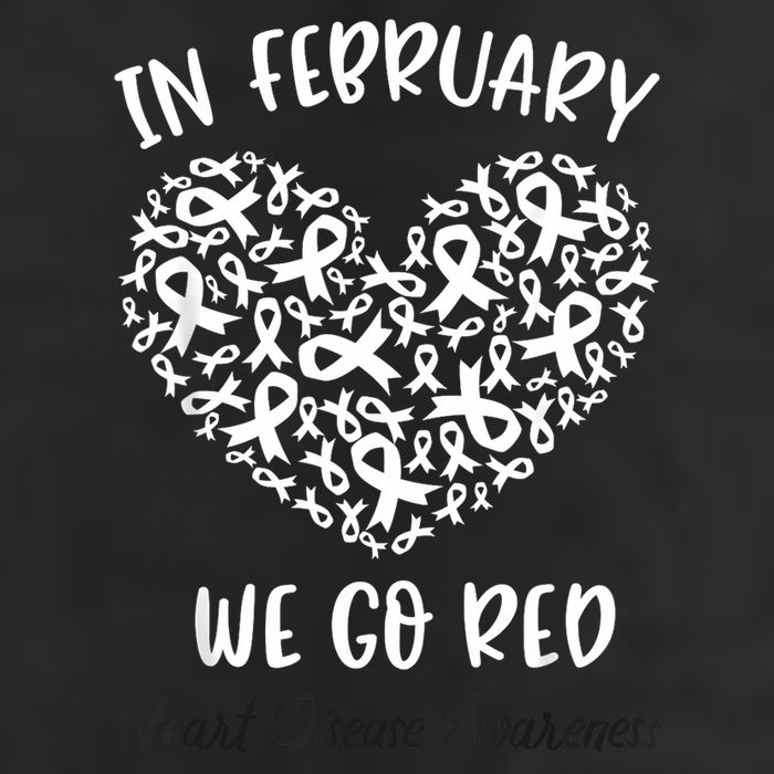 In February We Go Red For Heart Disease Awareness Hearts 11oz C Handle Ceramic Mug