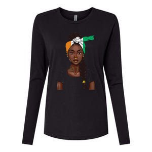 Ivorian Flag Women Souvenirs Products Ivory Coast Womens Cotton Relaxed Long Sleeve T-Shirt