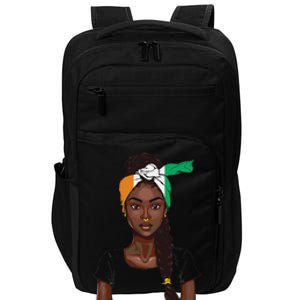 Ivorian Flag Women Souvenirs Products Ivory Coast Impact Tech Backpack