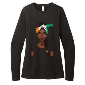 Ivorian Flag Women Souvenirs Products Ivory Coast Womens CVC Long Sleeve Shirt