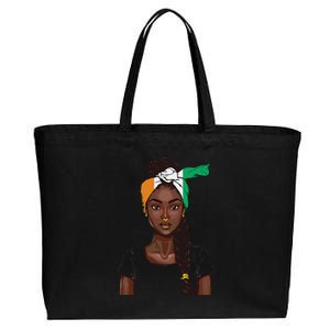 Ivorian Flag Women Souvenirs Products Ivory Coast Cotton Canvas Jumbo Tote