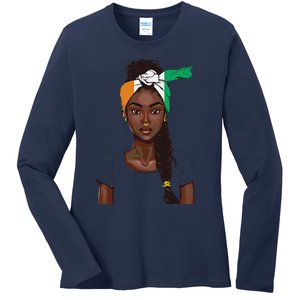 Ivorian Flag Women Souvenirs Products Ivory Coast Ladies Long Sleeve Shirt