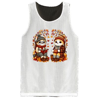 ItS Fall YAll Cat Leaf Fall Tree Hello Autumn Thanksgiving Mesh Reversible Basketball Jersey Tank