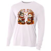 ItS Fall YAll Cat Leaf Fall Tree Hello Autumn Thanksgiving Cooling Performance Long Sleeve Crew