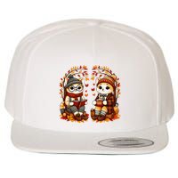 ItS Fall YAll Cat Leaf Fall Tree Hello Autumn Thanksgiving Wool Snapback Cap