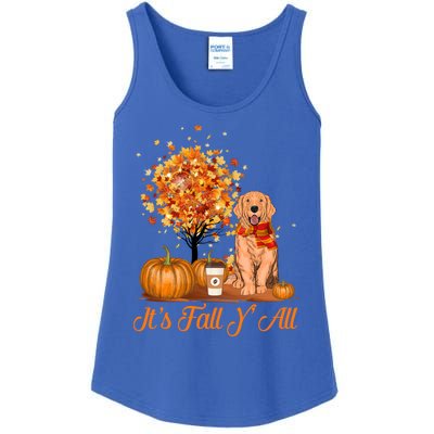 It's Fall Y'all Golden Retriever Dog Halloween Thanksgiving Cool Gift Ladies Essential Tank