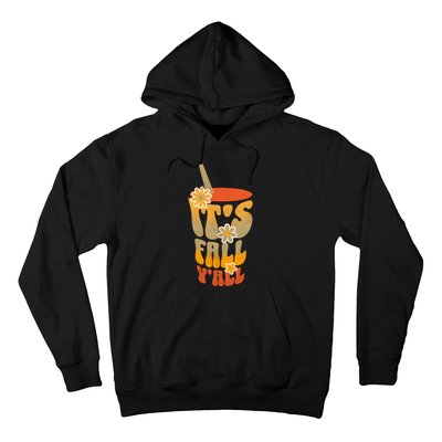 It’s Fall Y’all Retro Groovy Women Girl Hoodie