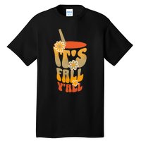 It’s Fall Y’all Retro Groovy Women Girl Tall T-Shirt