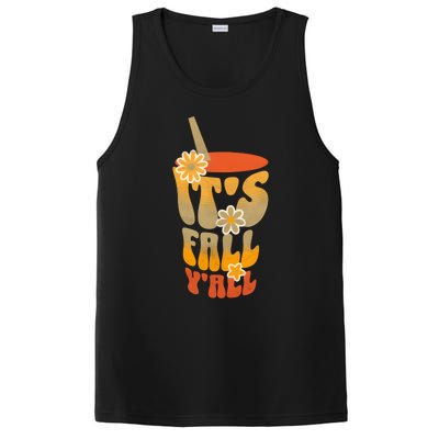 It’s Fall Y’all Retro Groovy Women Girl PosiCharge Competitor Tank