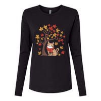 ItS Fall YAll Cat Leaf Fall Tree Happy Autumn Thanksgiving Womens Cotton Relaxed Long Sleeve T-Shirt