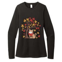 ItS Fall YAll Cat Leaf Fall Tree Happy Autumn Thanksgiving Womens CVC Long Sleeve Shirt