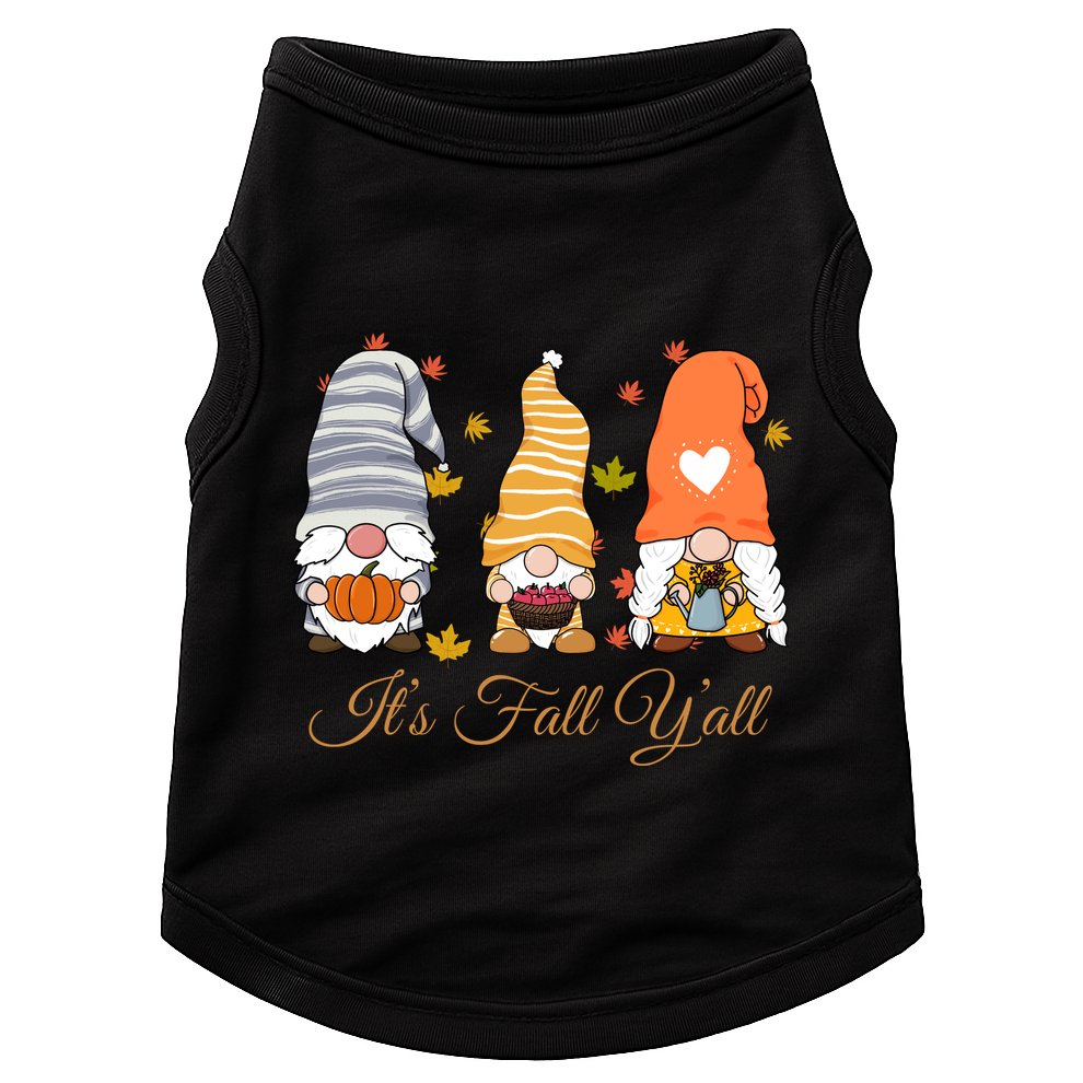 It's Fall Y'all Cute Gnomes Doggie Tank