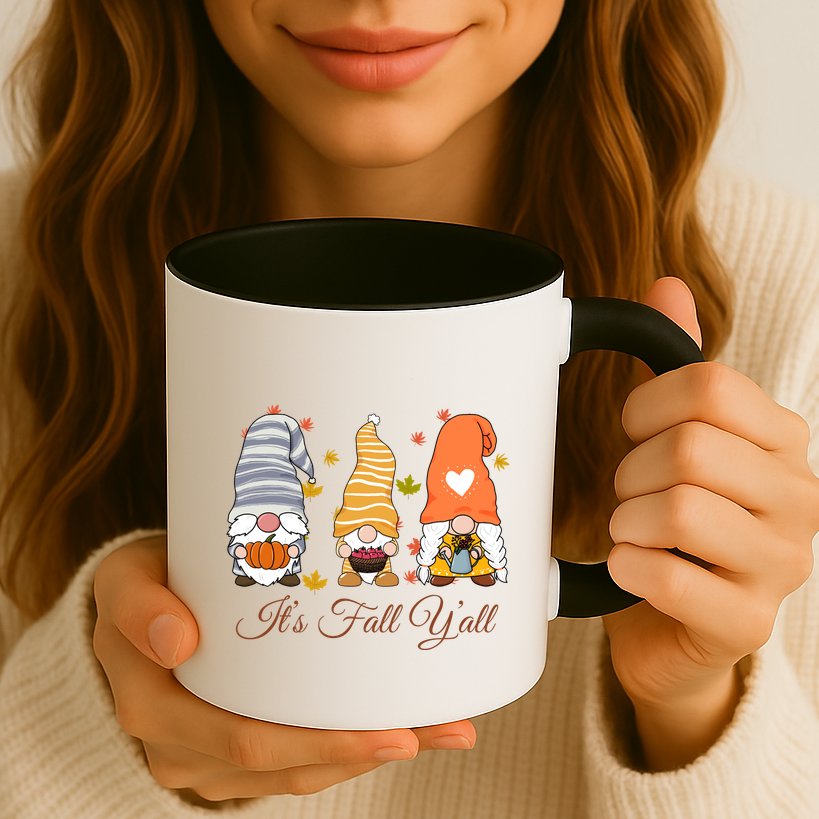 It's Fall Y'all Cute Gnomes Mug