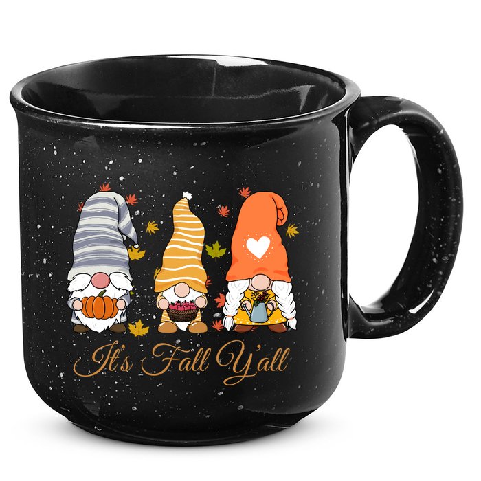It's Fall Y'all Cute Gnomes 15oz Campfire Ceramic Mug