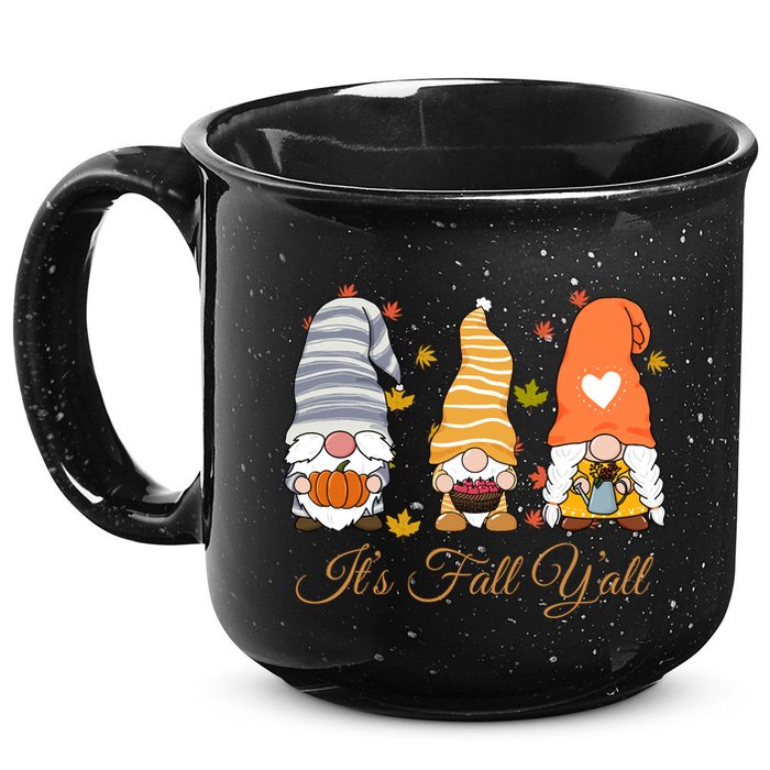 It's Fall Y'all Cute Gnomes 15oz Campfire Ceramic Mug