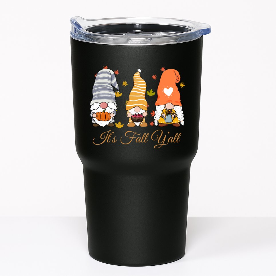It's Fall Y'all Cute Gnomes Tumbler