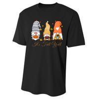 It's Fall Y'all Cute Gnomes Performance Sprint T-Shirt