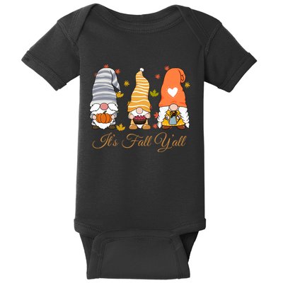 It's Fall Y'all Cute Gnomes Baby Bodysuit