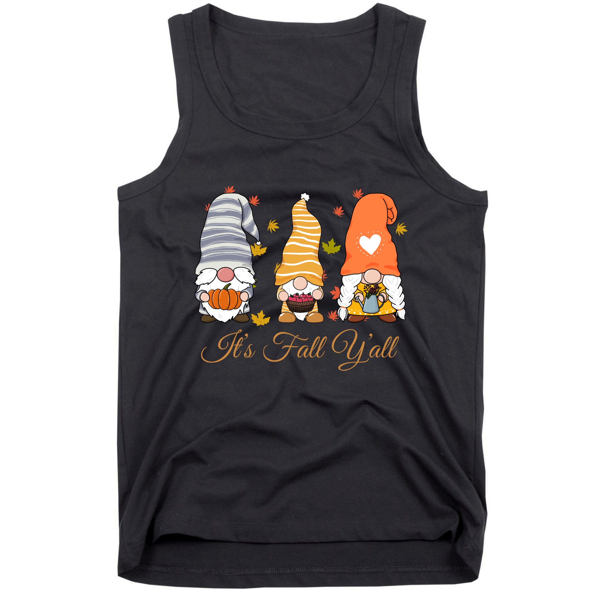 It's Fall Y'all Cute Gnomes Tank Top