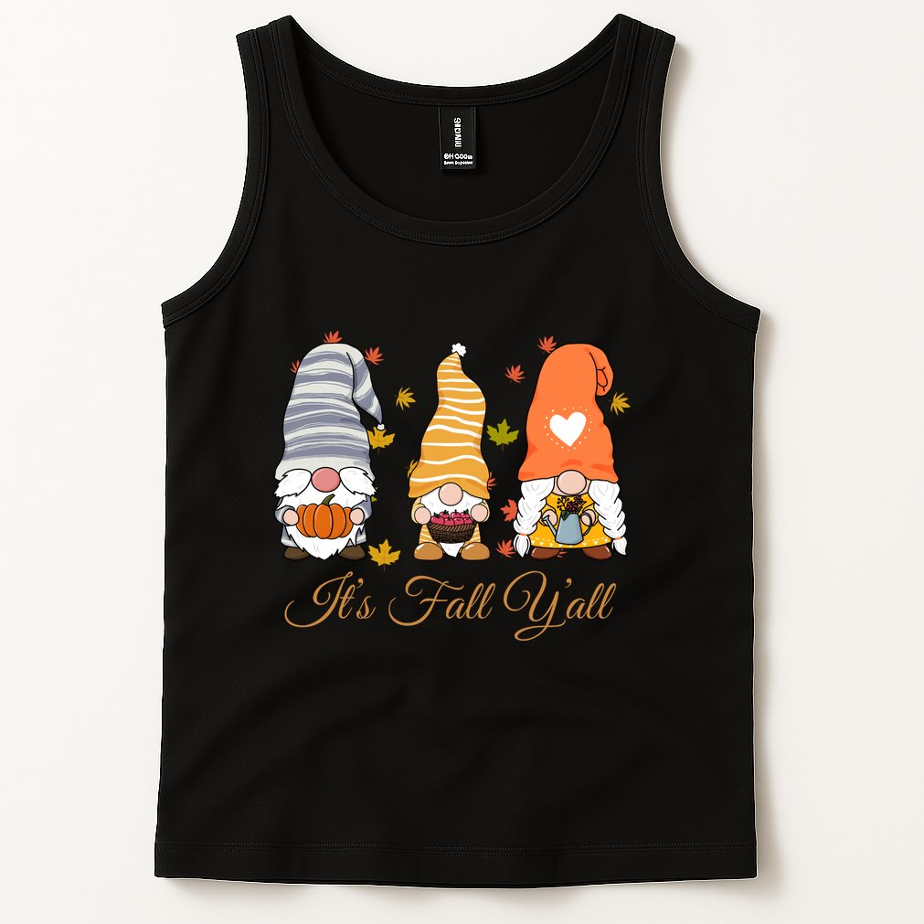 It's Fall Y'all Cute Gnomes Tank Top