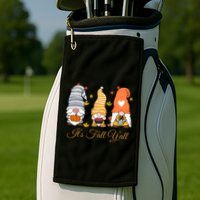 It's Fall Y'all Cute Gnomes Golf Towel