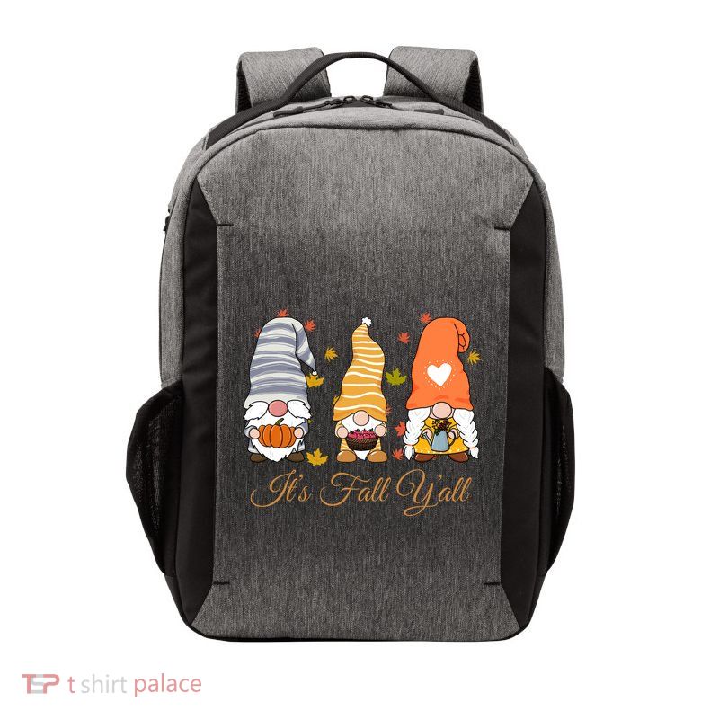 It's Fall Y'all Cute Gnomes Vector Backpack