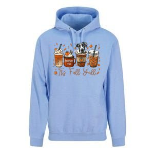 It’S Fall Y’All Great Dane Coffee Pumpkin Spice Latte Autumn Unisex Surf Hoodie