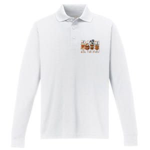 It’S Fall Y’All Great Dane Coffee Pumpkin Spice Latte Autumn Performance Long Sleeve Polo