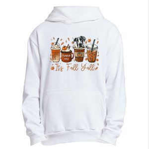 It’S Fall Y’All Great Dane Coffee Pumpkin Spice Latte Autumn Urban Pullover Hoodie