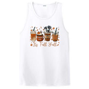 It’S Fall Y’All Great Dane Coffee Pumpkin Spice Latte Autumn PosiCharge Competitor Tank