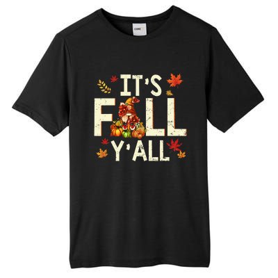 Its Fall Yall Gnome Pumpkin Halloween Thanksgiving Autumn Tall Fusion ChromaSoft Performance T-Shirt