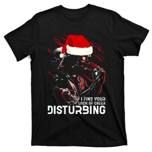 I Find Your Lack Of Cheer Disturbing Star Movie Wars Darth Santa Claus T-Shirt