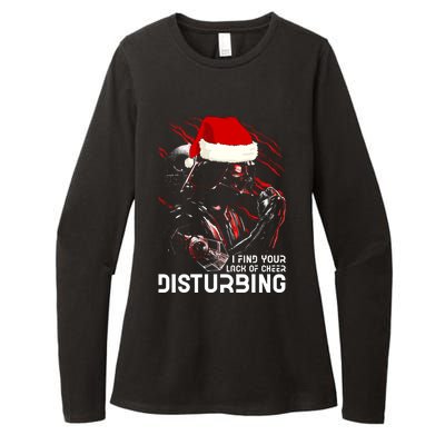 I Find Your Lack Of Cheer Disturbing Star Movie Wars Darth Santa Claus Womens CVC Long Sleeve Shirt