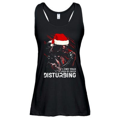 I Find Your Lack Of Cheer Disturbing Star Movie Wars Darth Santa Claus Ladies Essential Flowy Tank